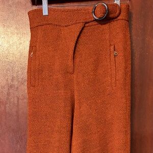 Tracy Reese Women’s  Burnt Orange Pants with Ring Detail